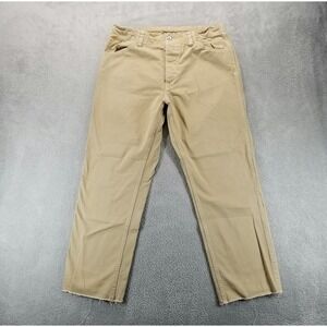 Birdwell Pants Mens 34x30 Tan Beach Britches Straight Drawstring Khaki